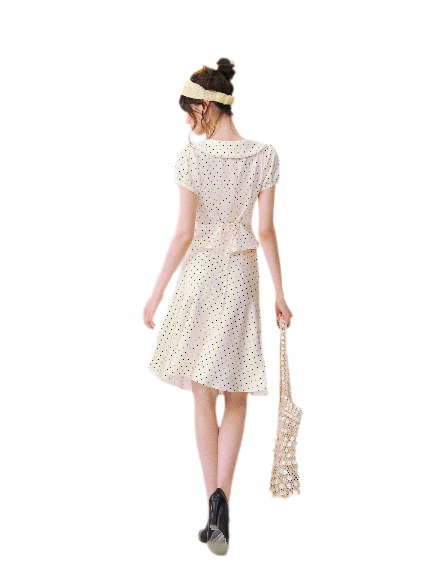 Lace Trim Puff Shirt
