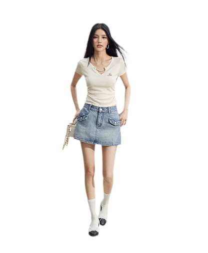 V-Neck Lyocell Tee