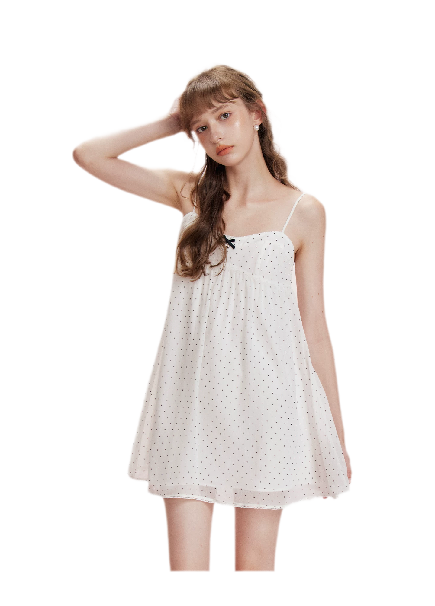 Chiffon Polka Dot Dress