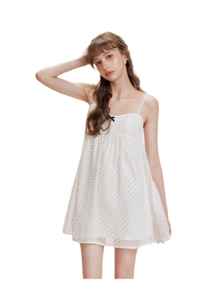 Chiffon Polka Dot Dress