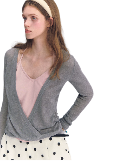 Lyocell Faux Two Knit