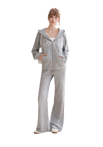 Cotton Hooded Tracksuit Set
