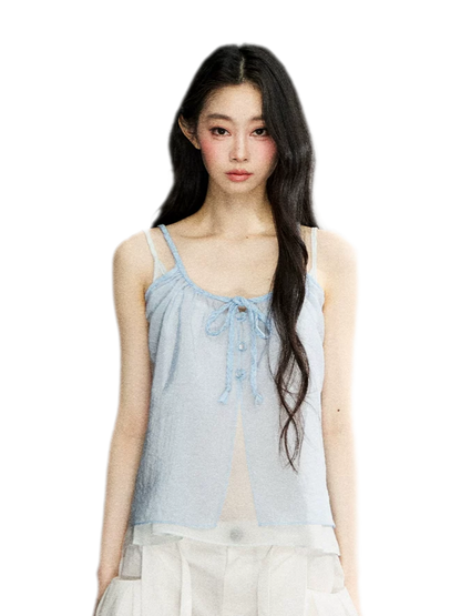 Two-Piece Tie Cardigan Set