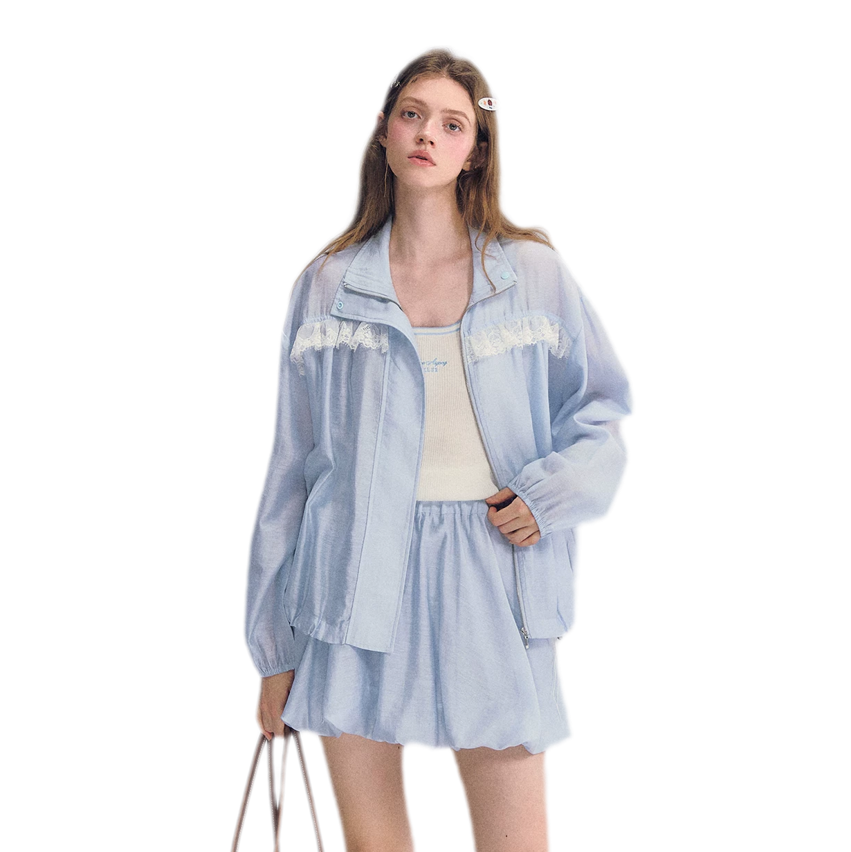 Lyocell Lace Sun Jacket Set