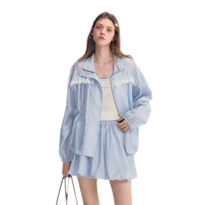 Lyocell Lace Sun Jacket Set
