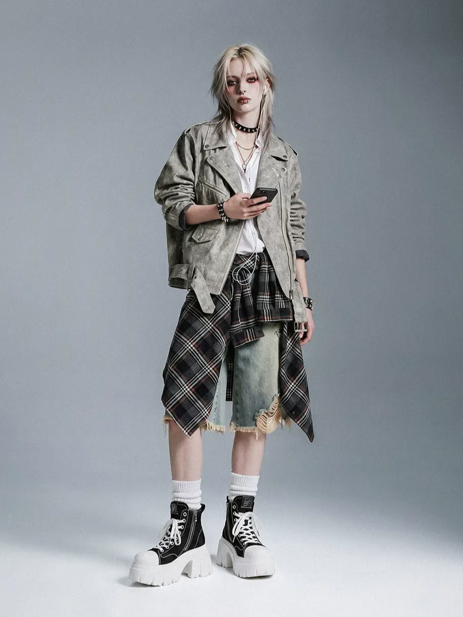 Platform High-Top Canvas Shoes