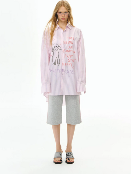 Printed Stripe Shirt
