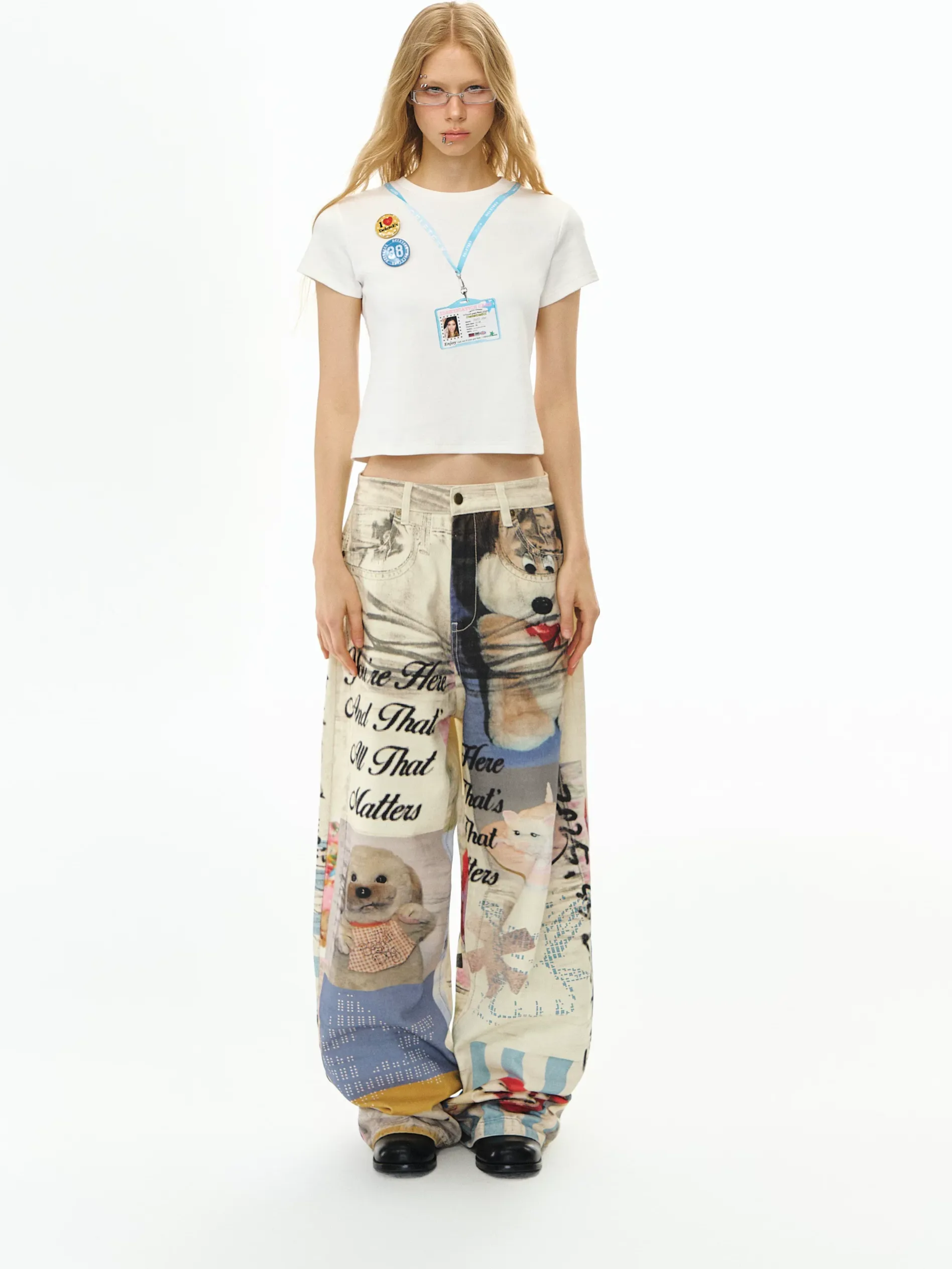 Graphic Print Short T-Shirt
