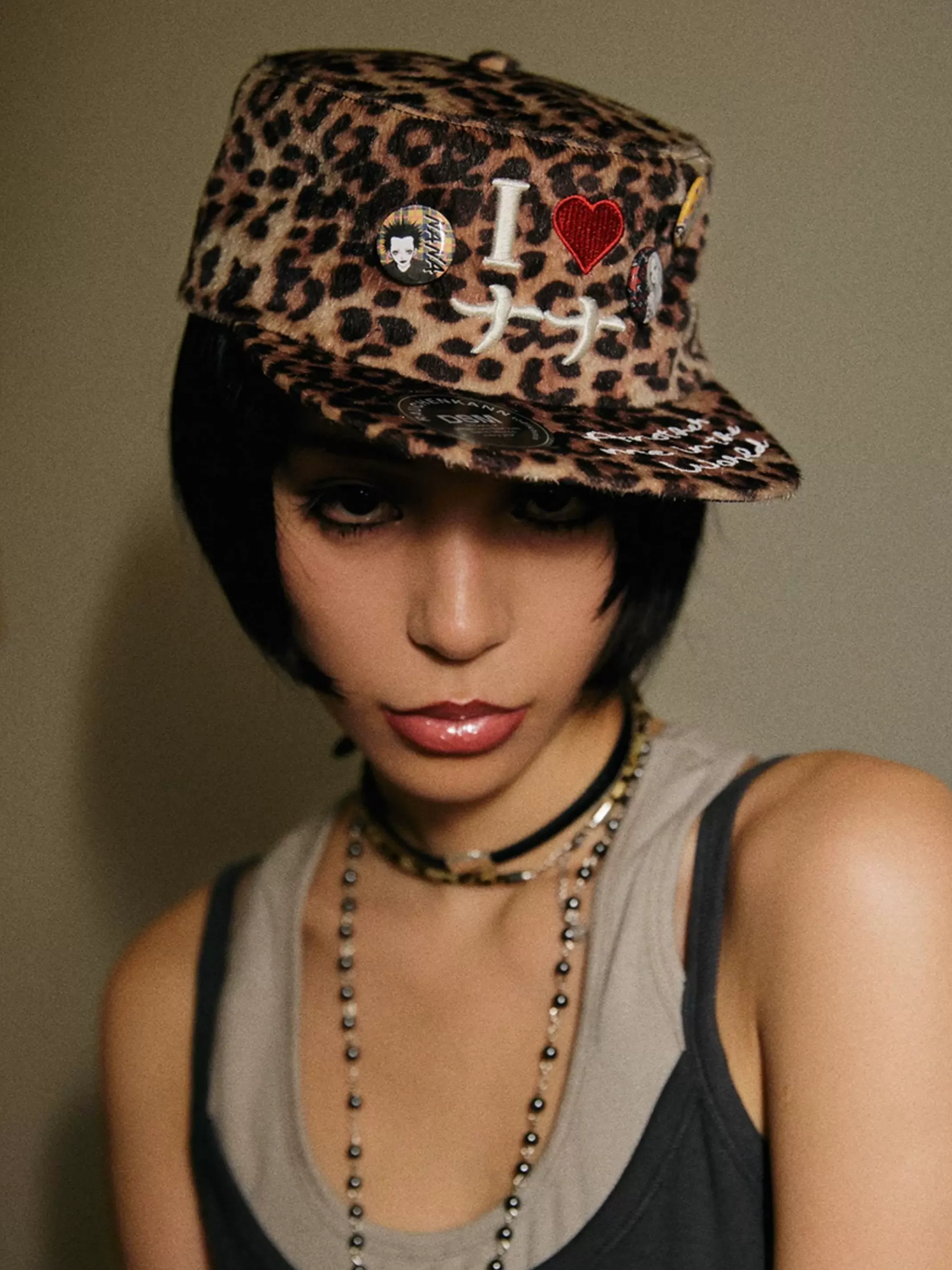 DSM X NANA Embroidered Fuzzy Hat