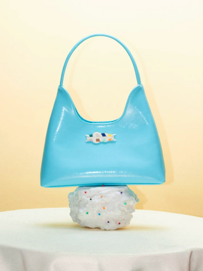 Textured Hobo Candy Applique Bag