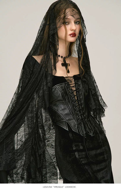 Velvet Witch Mermaid Maxi Dress