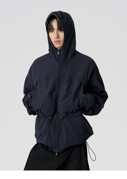 Reversible Hooded Windproof Jacket
