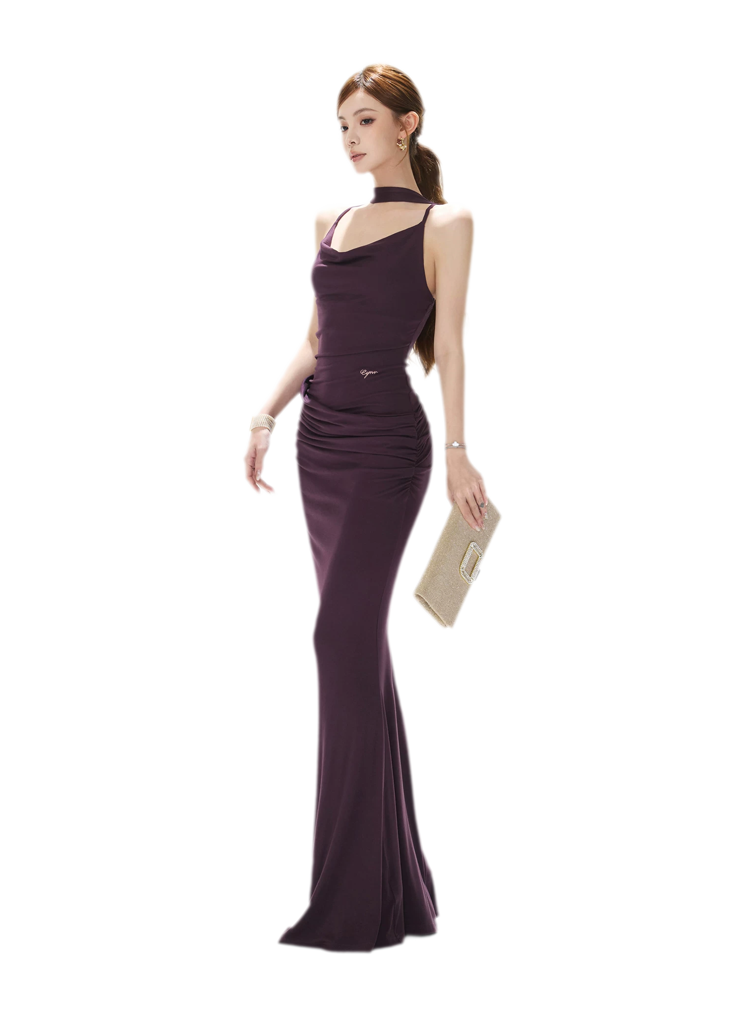 Draped Mermaid Cami Dress