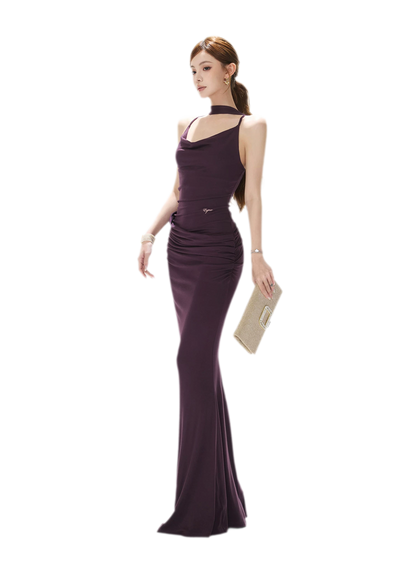 Draped Mermaid Cami Dress