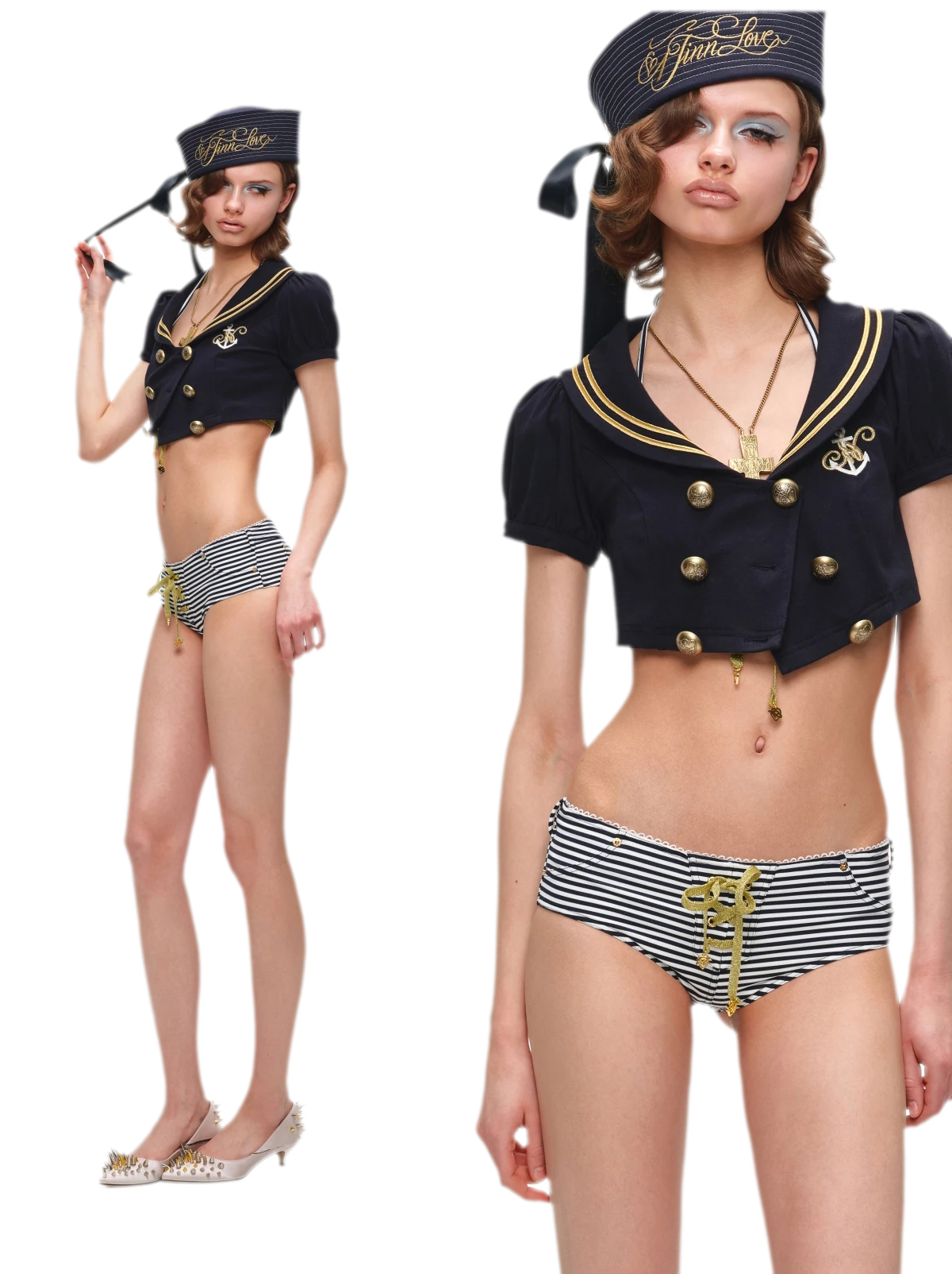 Navy Style Three-Piece Set