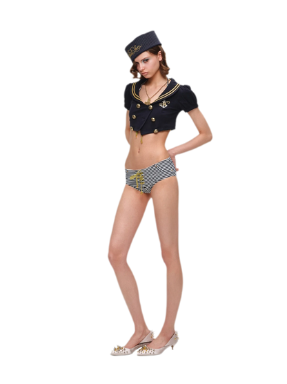 Navy Style Three-Piece Set