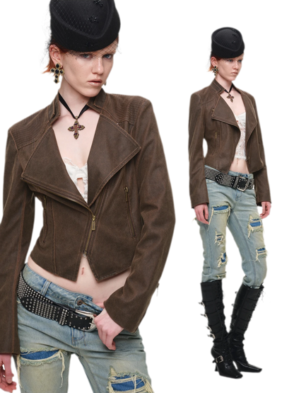 Metal Buckle Knee-High Boots