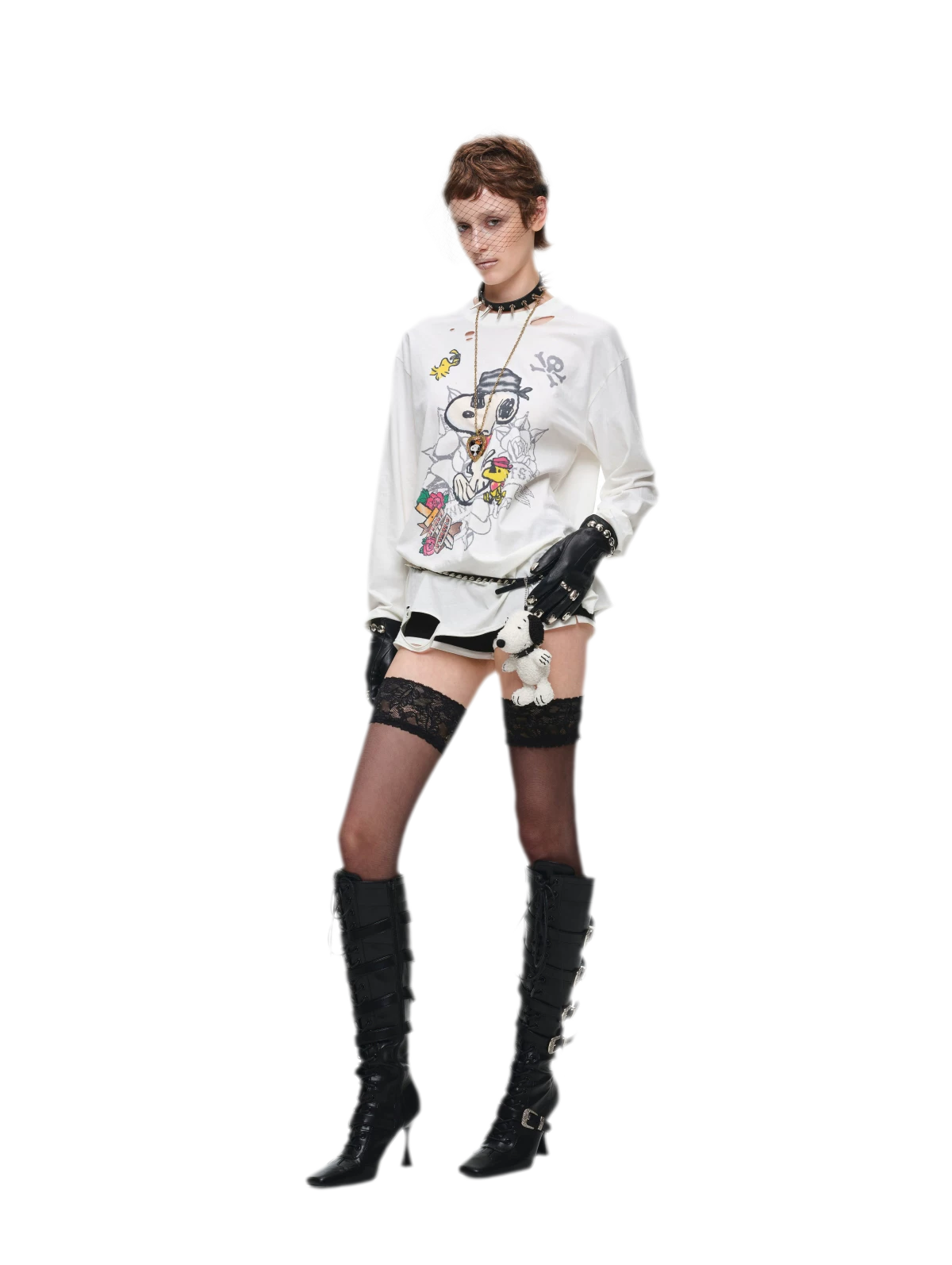 Metal Button Suit Shorts