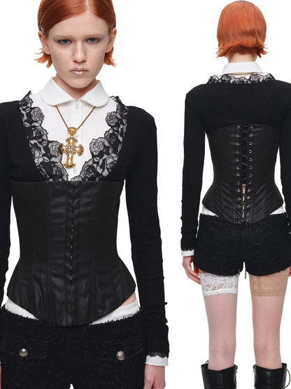 Bouclé Cropped Jacket Shorts Set