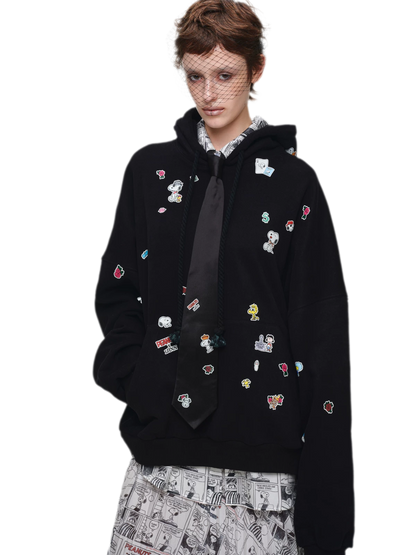 Pleated Newspaper A-Line Skirt