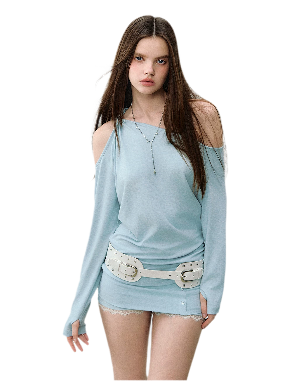 Mambo Signal One-Shoulder Top &amp; Skort