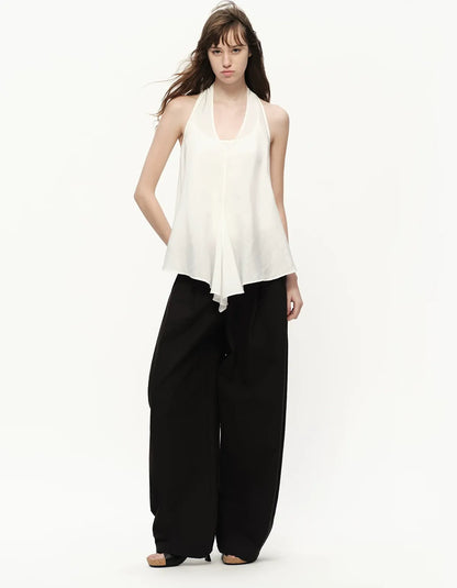 White Lyocell V-Neck Cami