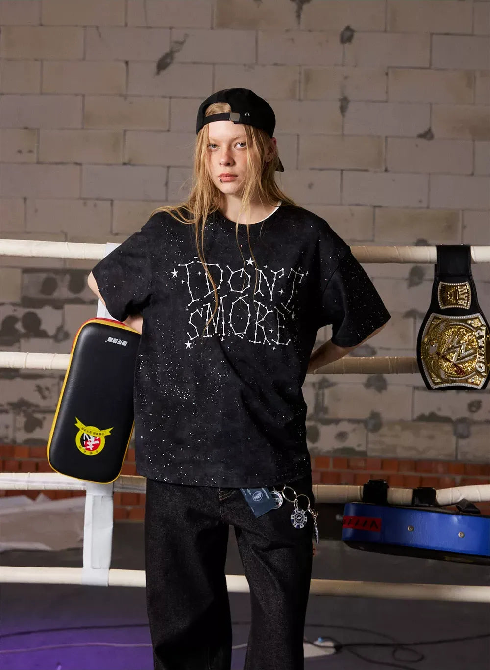 Starry Glitter Oversized T-Shirt