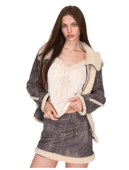 Embossed Pleated Velvet Cami Top