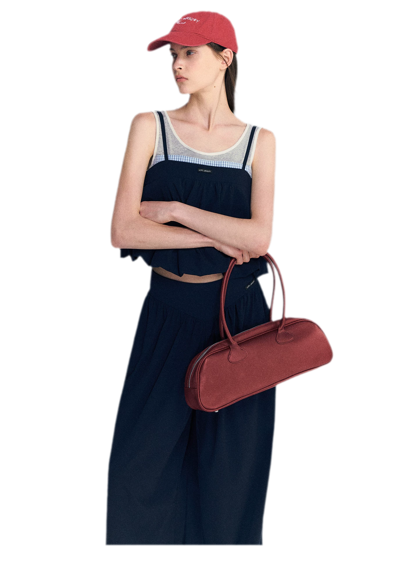 Contrast Faux Layered Set