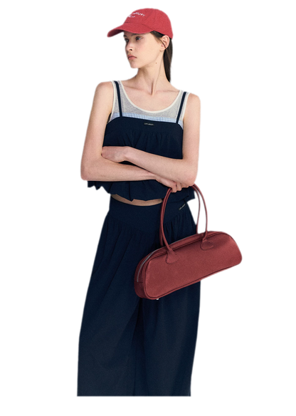 Contrast Faux Layered Set