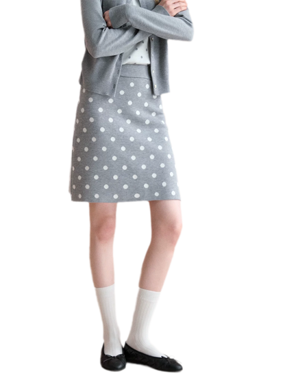 Vintage Polka Dot Knit Set