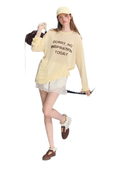 Lyocell Print Long Sleeve Top