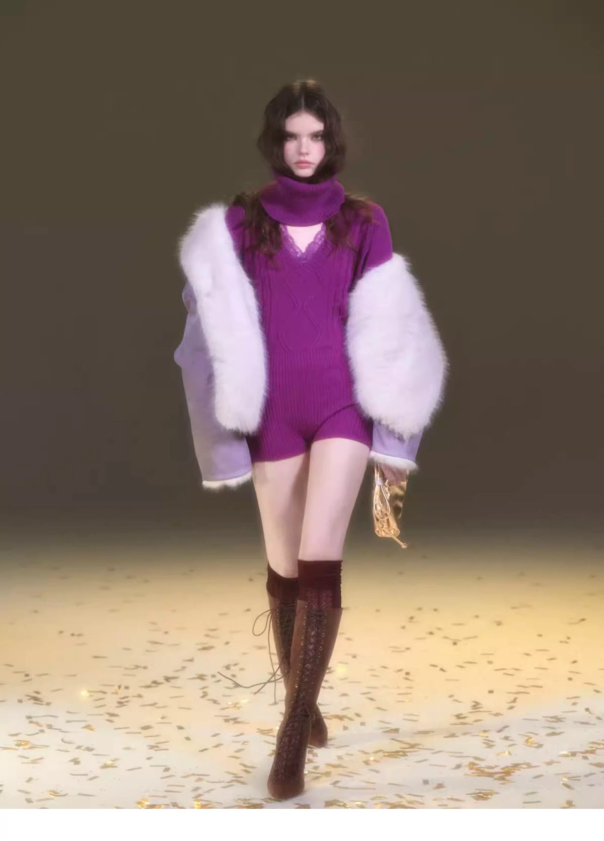 Reversible Suede Fur Winter Jacket
