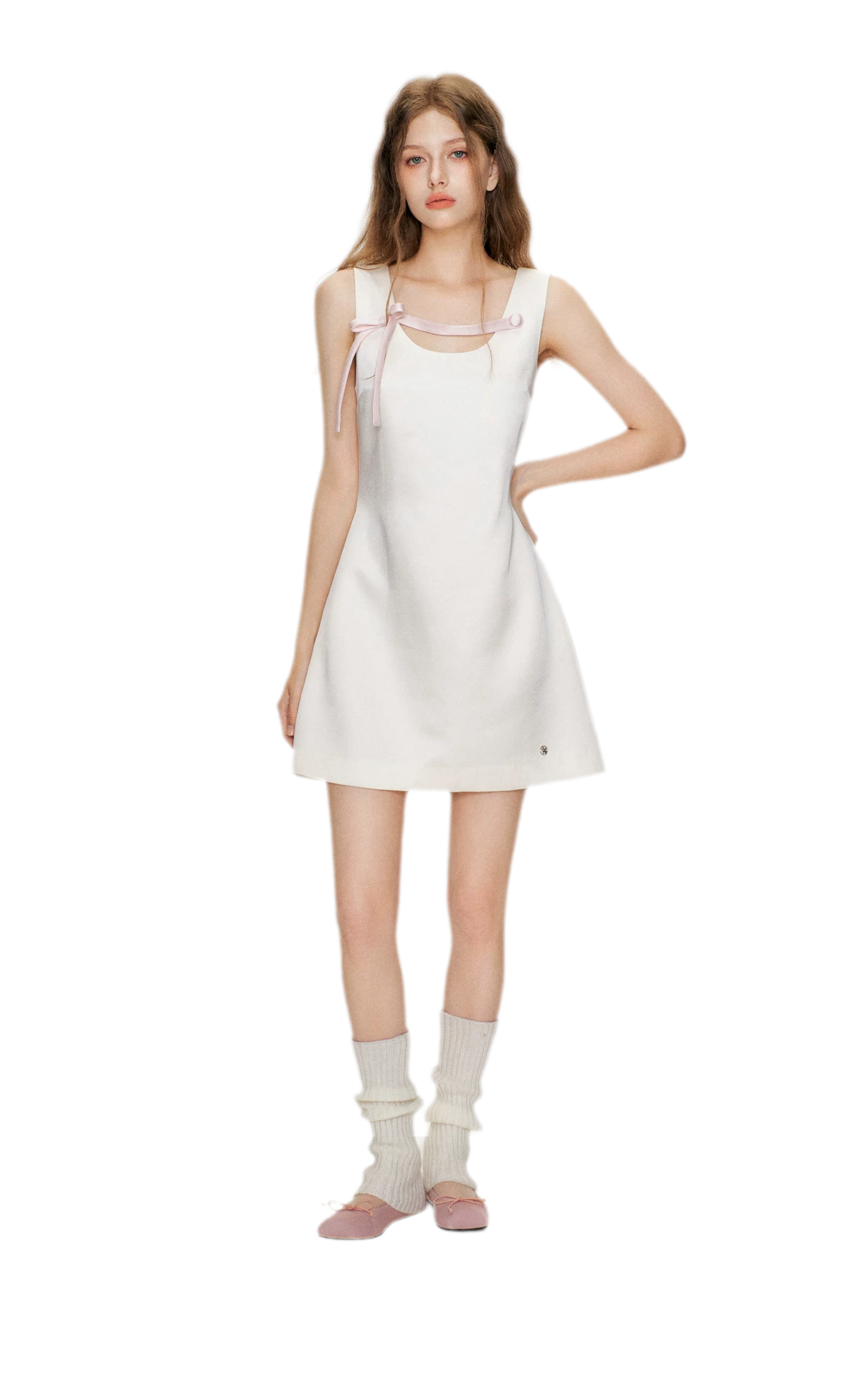 Pearl Satin Bow Dress