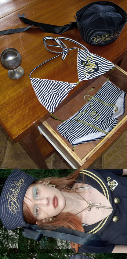 Nautical Wide Brim Sailor Hat