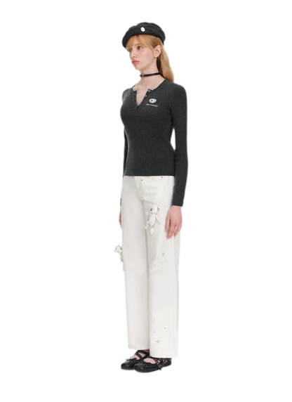 Textured Knit Undershirt