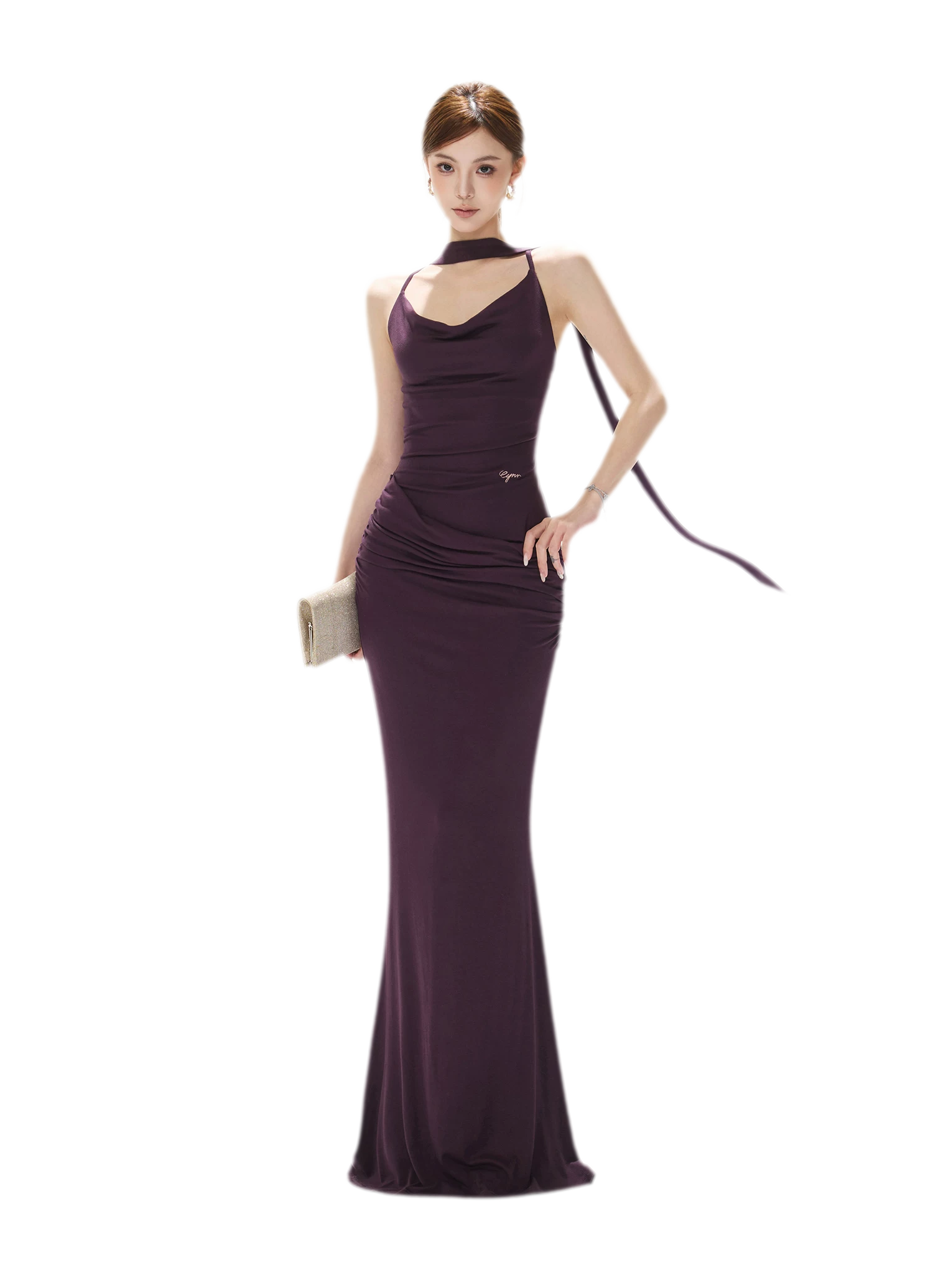 Draped Mermaid Cami Dress