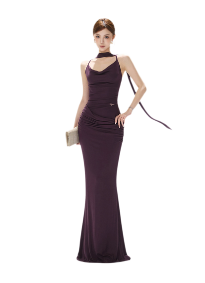 Draped Mermaid Cami Dress