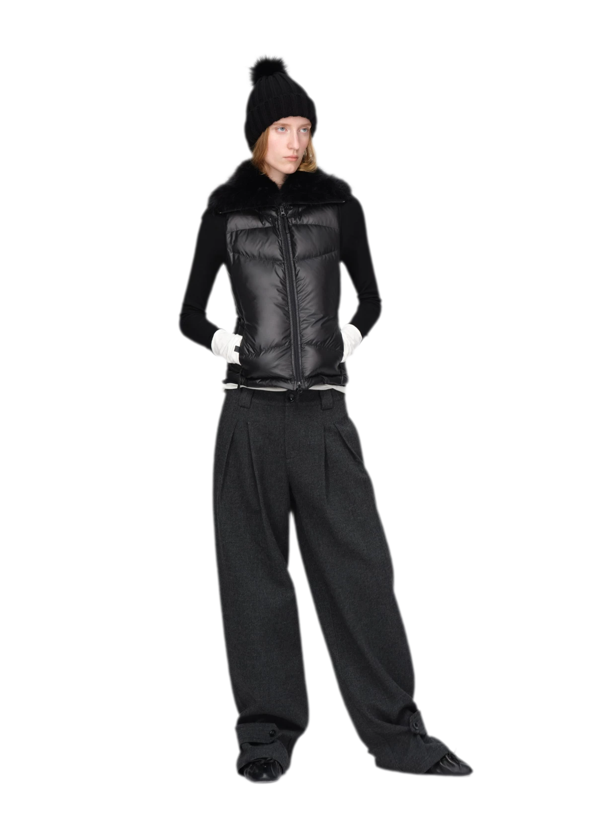 Gilet matelassé en duvet brillant