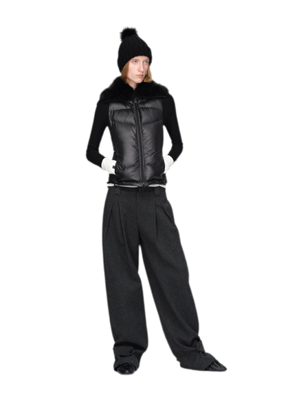 Gilet matelassé en duvet brillant