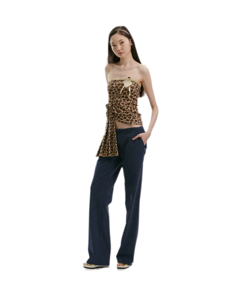 Leopard Lace Backless Cami
