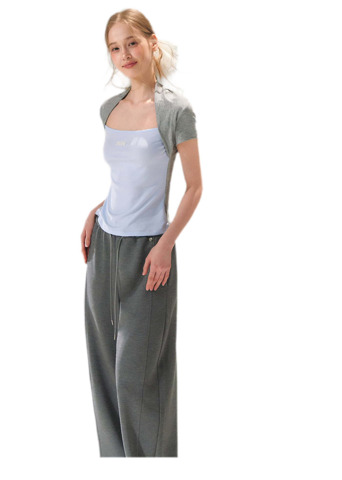 Colorblock Faux Two-Piece Tee