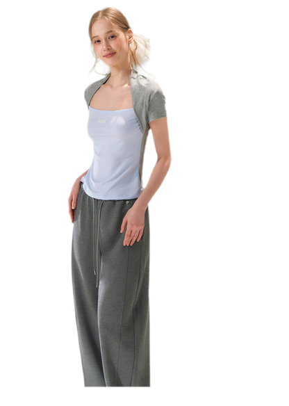 Colorblock Faux Two-Piece Tee