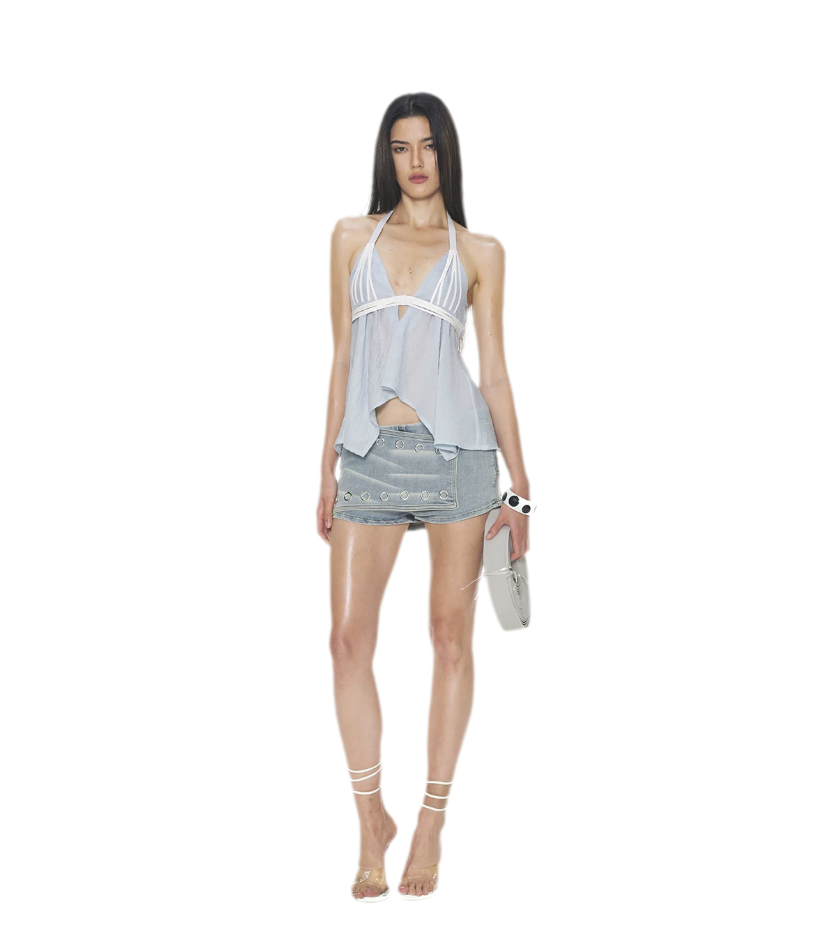 V-Neck Halter Top