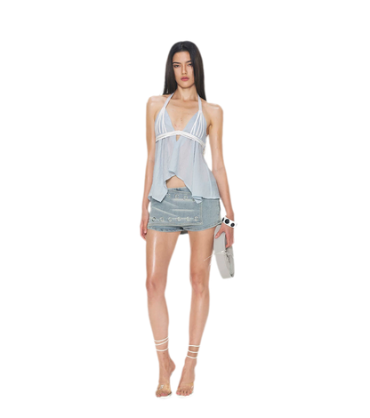 V-Neck Halter Top