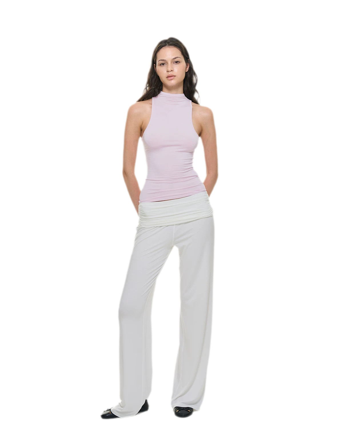 Knitted Semi-High Neck Vest