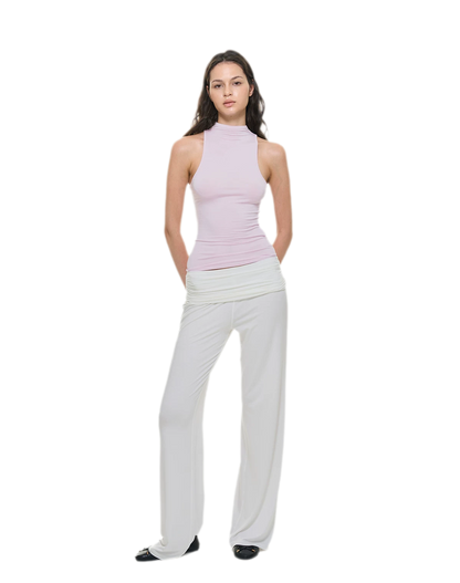 Knitted Semi-High Neck Vest