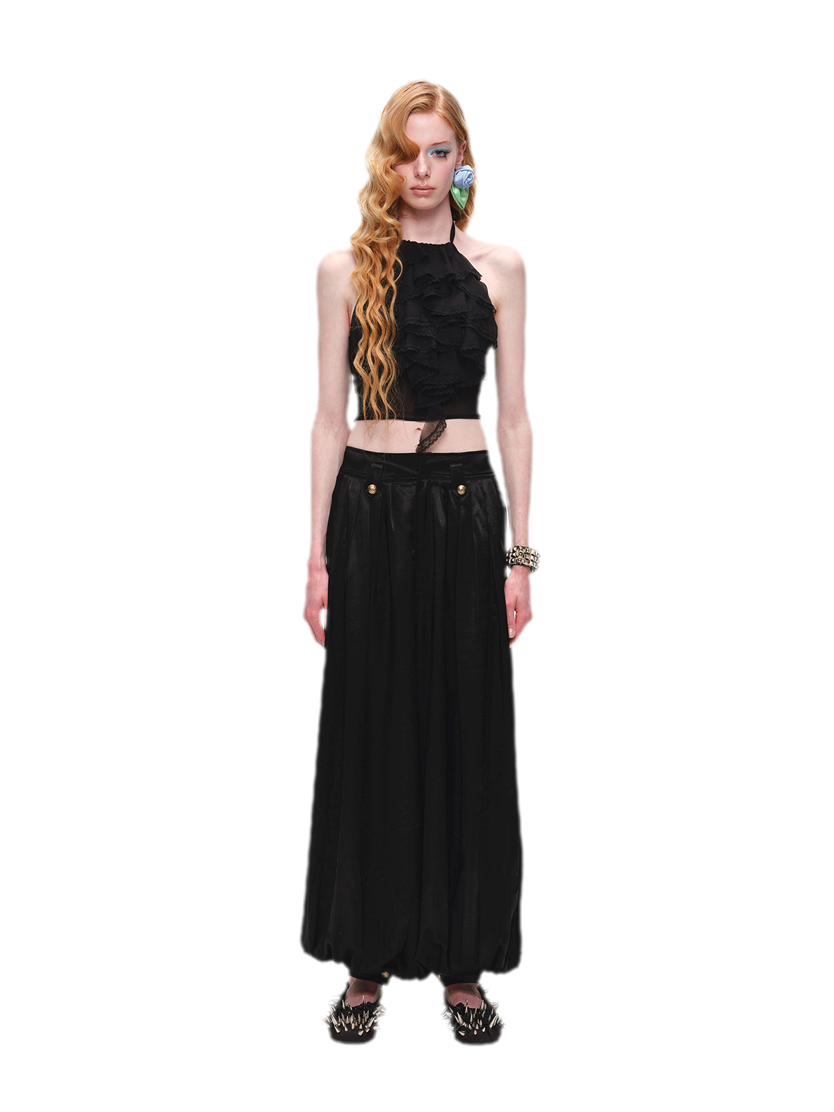 Summer Halter Lace Ruffle Camisole