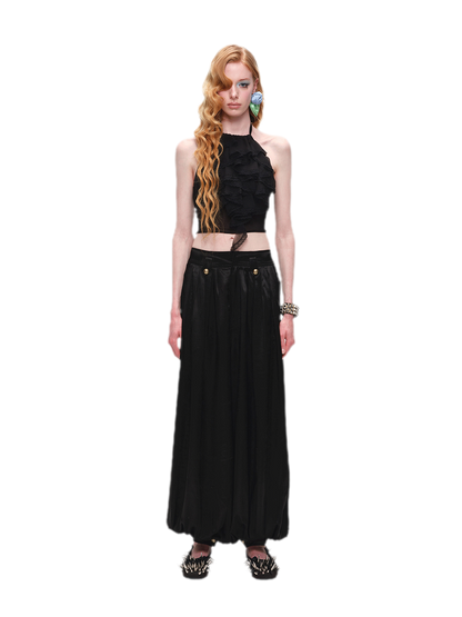 Summer Halter Lace Ruffle Camisole