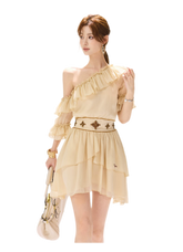 CYNR Beaded Off-Shoulder Dress – view 8